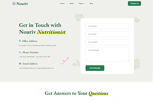 Nutrition Coach & Nutritionist Theme