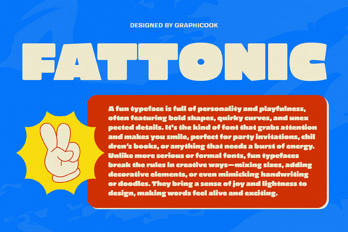 Fattonic, a Sans Serif Font by graphicook (Photo 9 of 10)
