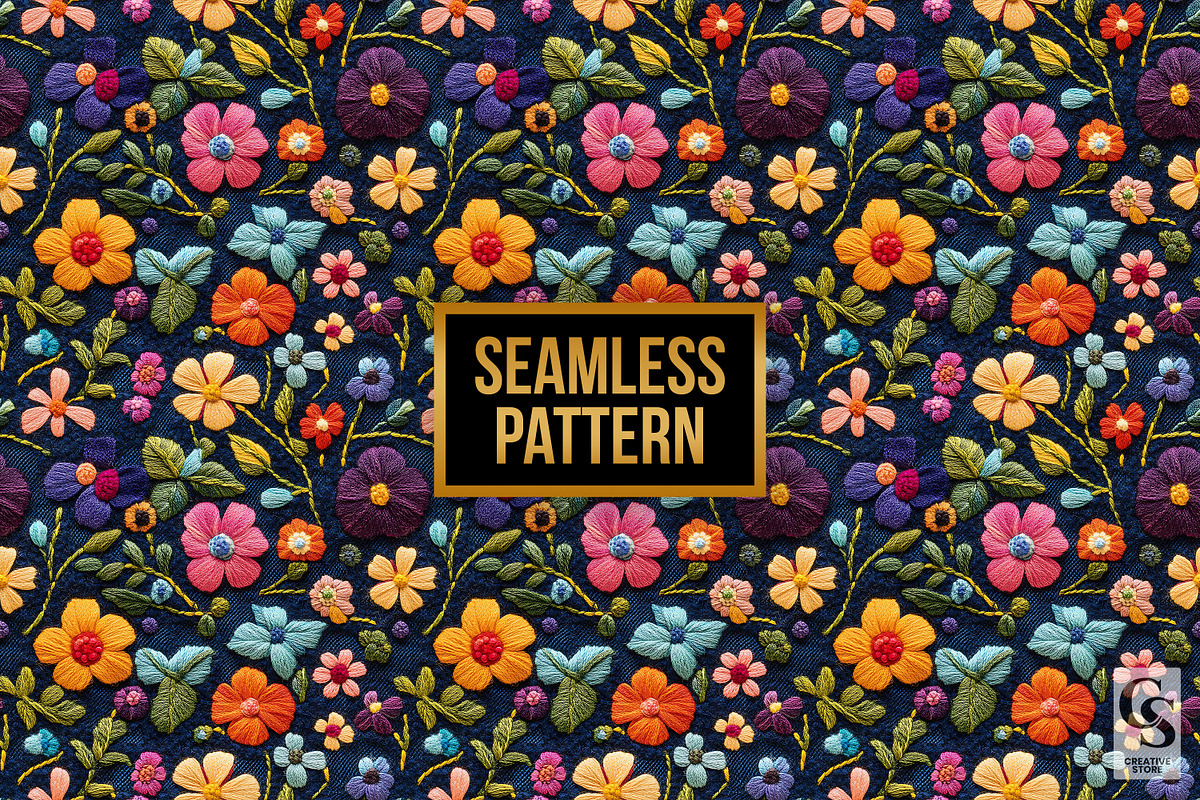 Felted Wool Art Flower Digital Paper, a Pattern Graphic by Creative Store (Photo 4 of 5)