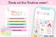 Pastel Christmas Instagram Templates, a Social Media Template by Sparkle & Speckle (Thumbnail 2 of 8)
