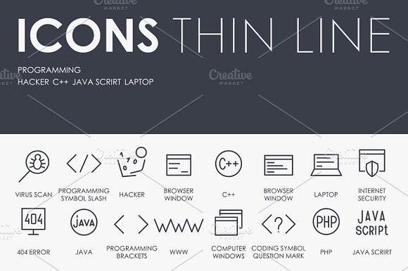 Programming Thinline Icon
