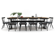 Dining furniture set 0508, a Furniture 3D Model by inDahouze (Thumbnail 4 of 9)