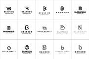 B Letter Logo Bundle Monogram Set, a Branding & Logo Template by Template Dealer (Thumbnail 2 of 16)