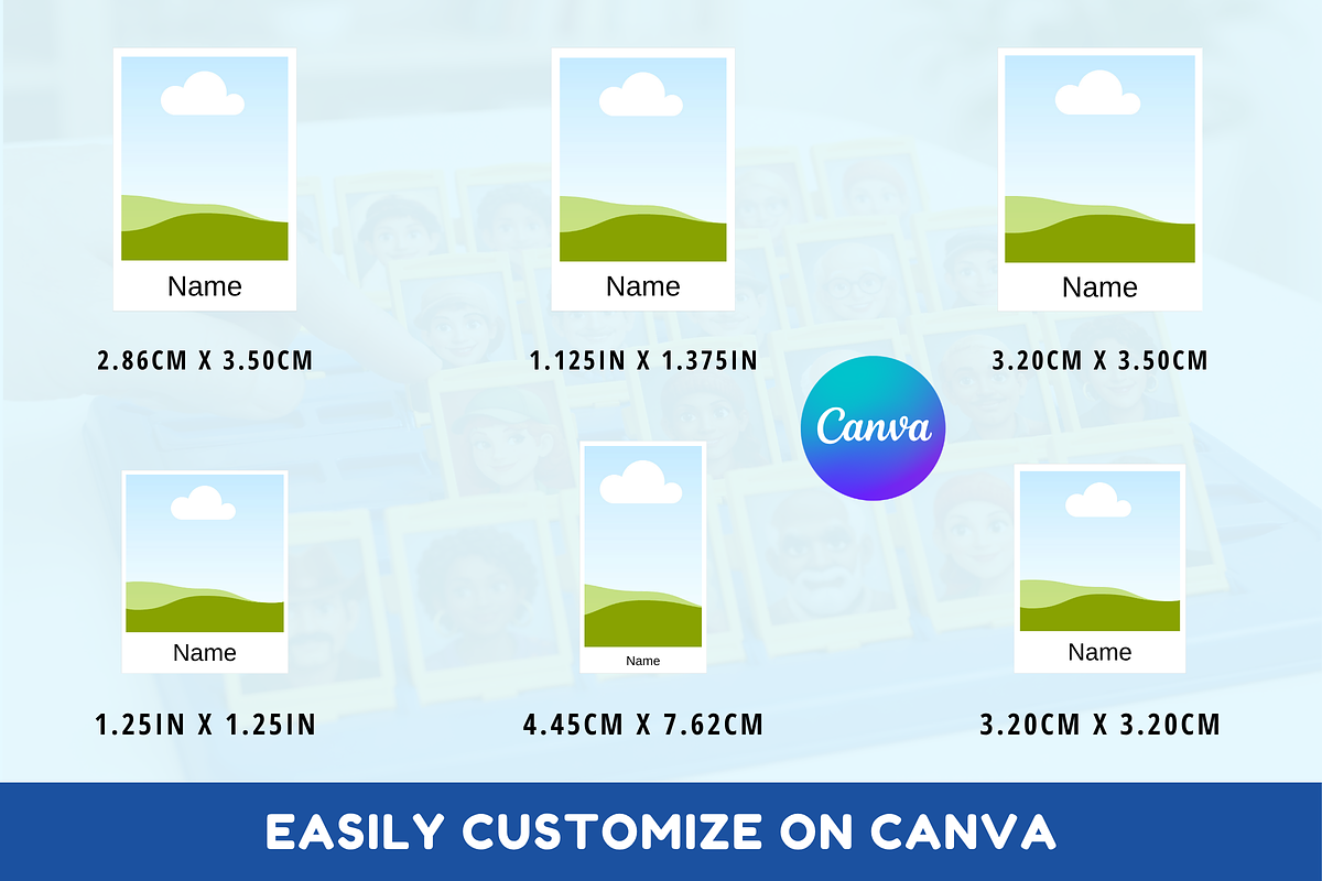 Guess Who Template Canva Editable, a Card Template by Snapybiz (Photo 3 of 11)