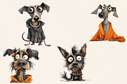 QUIRKY DOG FRIENDS CLIPART PACK, an Animal Illustration by Daring Digies (Thumbnail 5 of 7)