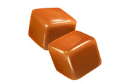 Fudge sweet caramel realistic vector, a Decorative Illustration by Allevinatis Studio (Thumbnail 5 of 5)