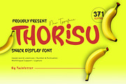 Thorisu - Snack Display Font, a Handwritten Font by twinstd (Thumbnail 1 of 9)