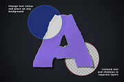 Torn Paper Letters, an Object Graphic by Mint Pixels (Thumbnail 2 of 6)