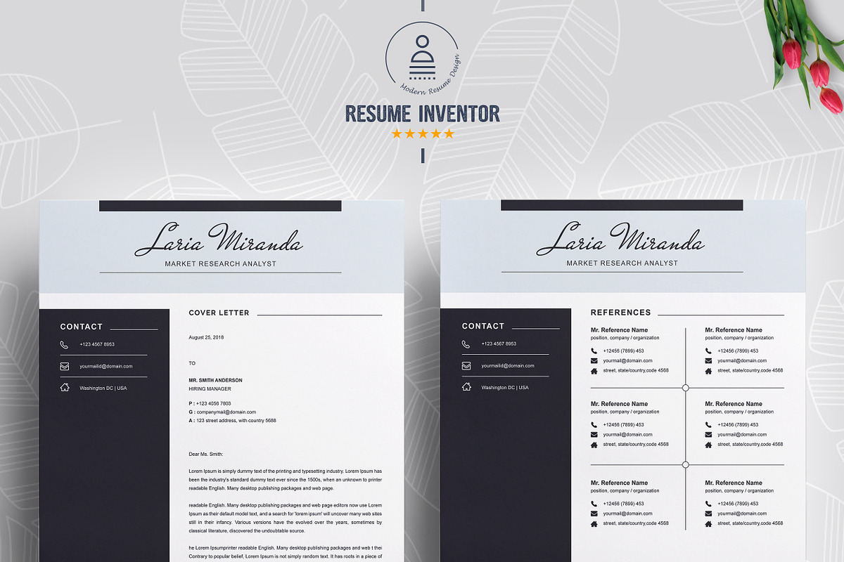 Resume Template, a Resume Template by ResumeInventor (Photo 3 of 6)