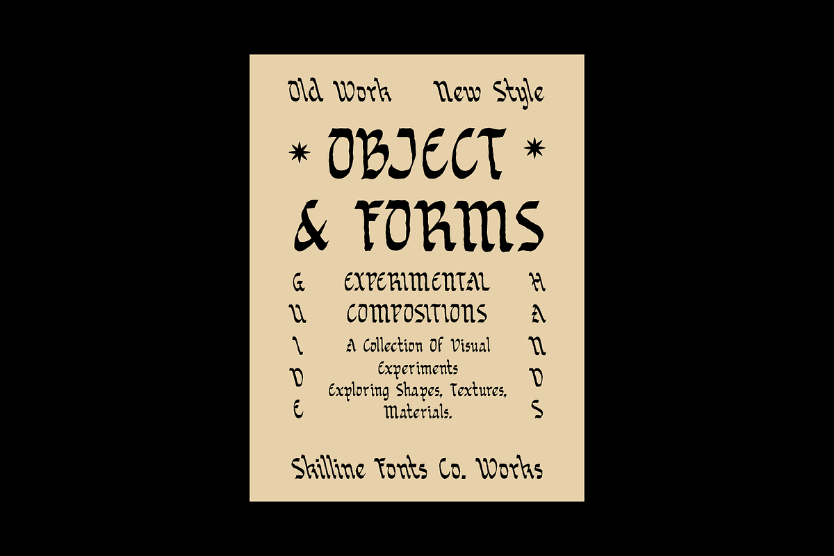 SFC Sortvane, a Blackletter Font by Skilline Supply Co. (Photo 6 of 15)