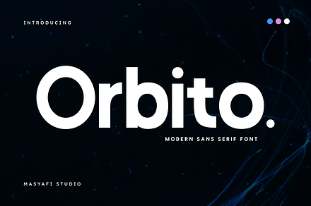 Orbito - Modern Sans Serif Font, a Sans Serif Font by Masyafi Studio