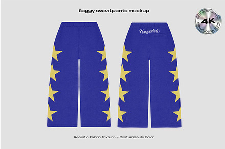 Baggy sweatpants mockup, a Bottom Mockup by Voyage Studio