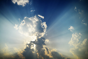 Dramatic Clouds in Sunlight
