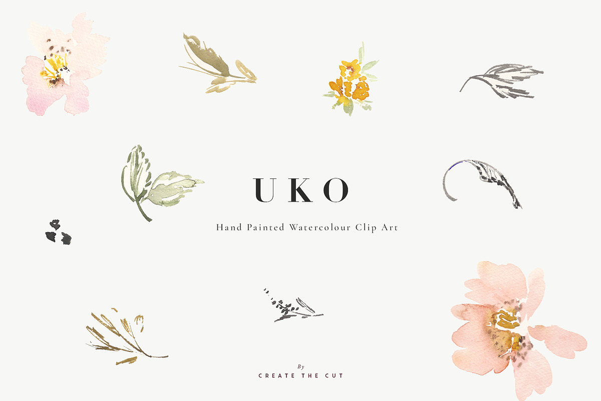Watercolour Clip Art - Uko, an Illustration by Create The Cut (Photo 4 of 5)