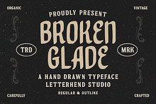 Broken Glade - Hand Drawn Typeface