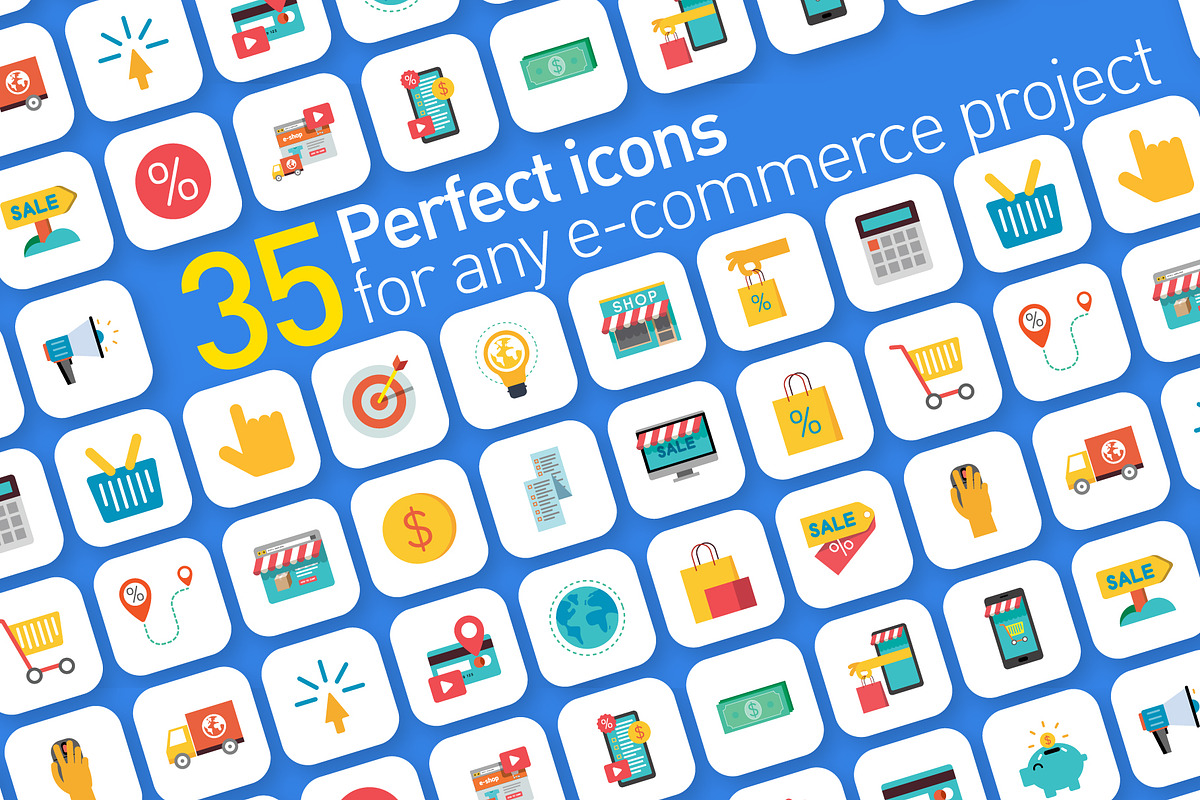 E-Commerce vector icon set, an Icon by Themefisher (Photo 1 of 3)