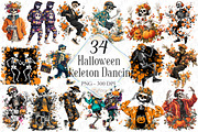 Halloween Skeleton Dance Sublimation, a Graphic by designcity5 (Thumbnail 1 of 5)