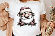 Christmas Retro Santa Clipart Bundle, an Illustration by Canvas Craft (Thumbnail 6 of 7)