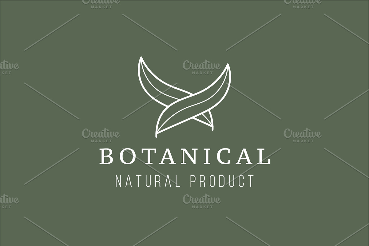 Minimalist Nature Leaf Logo Set, a Branding & Logo Template by Dyn Studio (Photo 3 of 6)