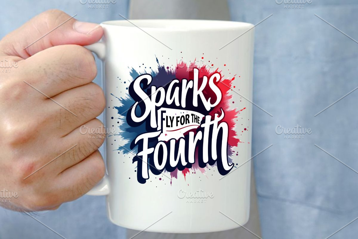 Sparks Fly for the Fourth, Patriotic, an Illustration by Awieee1 (Photo 3 of 4)