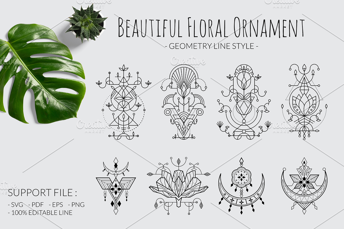 Beautiful Floral Ornament, an Illustration by azhartz (Photo 1 of 7)