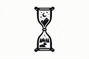 Hourglass Nature Scene Bundle, an Illustration by hafijul (Thumbnail 5 of 7)