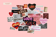 LOVE YOU - Collage Pack, an Object Graphic by Ann Creative (Thumbnail 4 of 10)