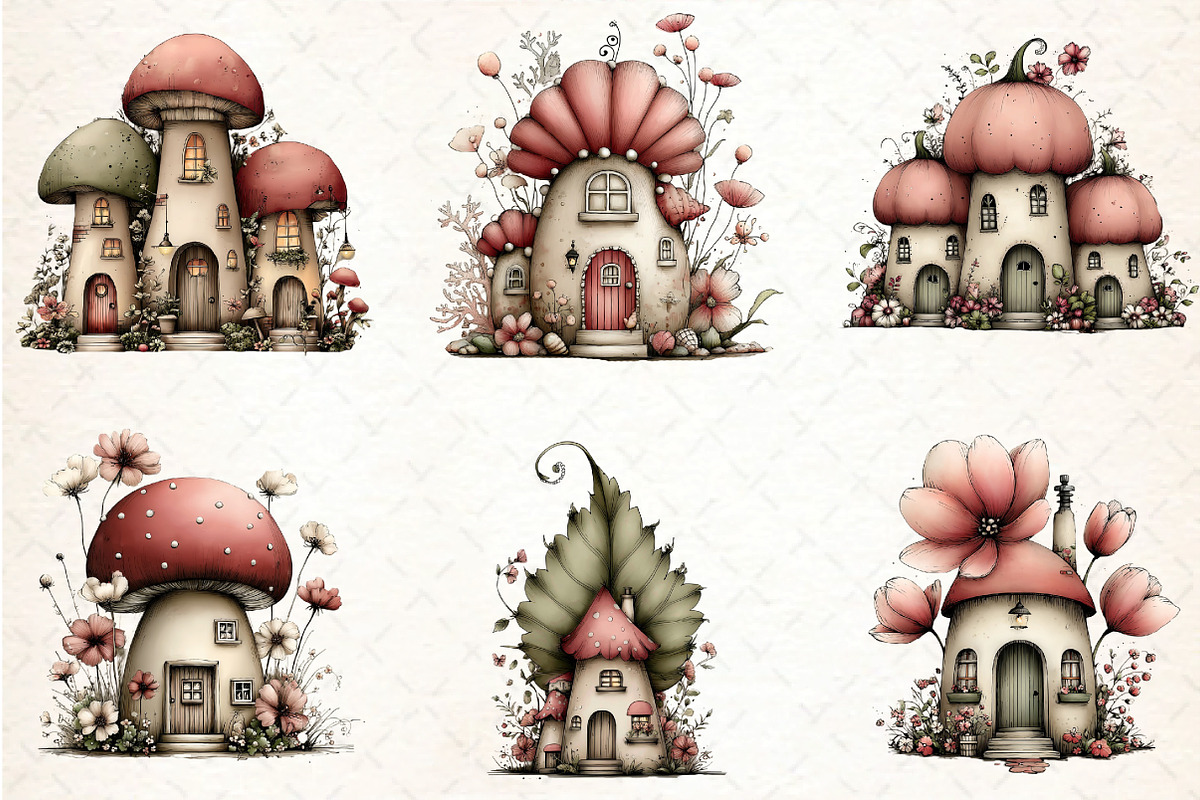 Whimsical Fairy Clipart Bundle, an Illustration by DreamCafeArt (Photo 5 of 8)