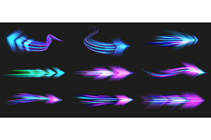 Light speed arrows. Futuristic, an Illustration by winwin.art