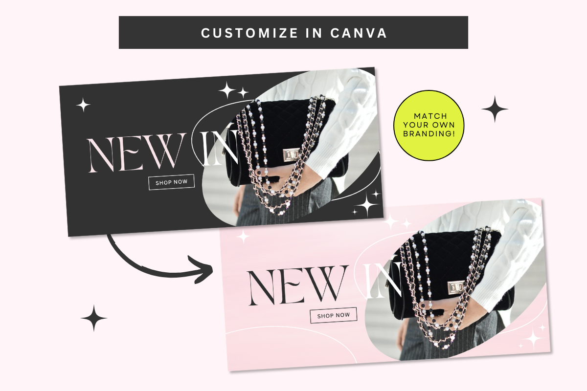 Black Luxury Shopify Website Banners, a Shopify Template by Template Twist Shop (Photo 5 of 5)