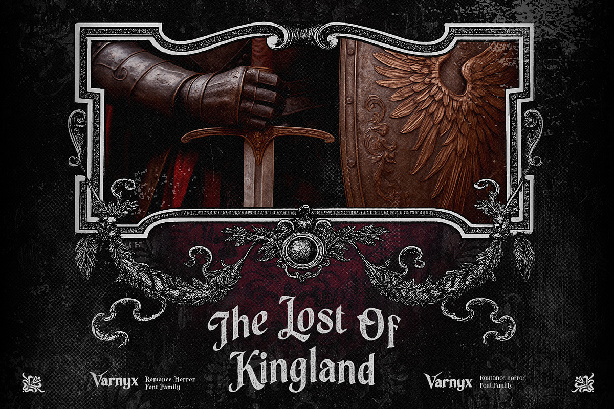 Varnyx - Romance Horror Font Family, a Blackletter Font by Inviline.co (Photo 7 of 15)