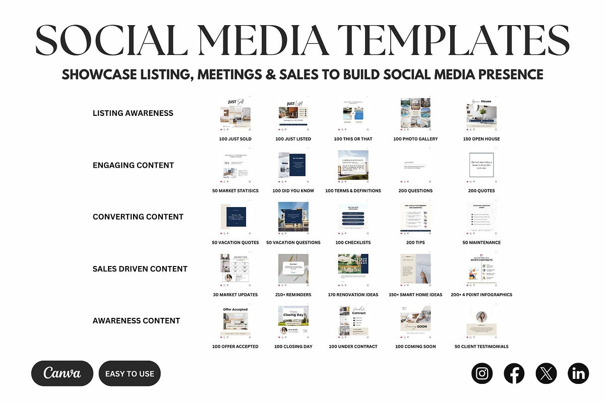 21,500+ Real Estate Canva Templates, a Marketing Template by Studioxhq (Photo 3 of 13)