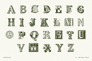 Decorative Vintage Drop Cap Font, a Serif Font by Century Library (Thumbnail 4 of 5)