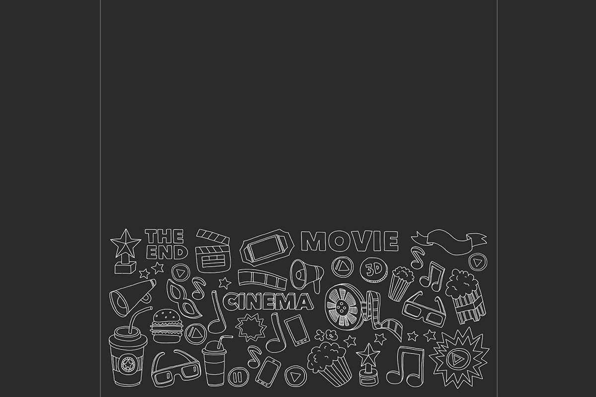 It's movie time! Linear vector set, a Texture Illustration by Art Loft (Photo 9 of 16)