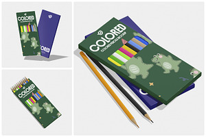 Colored Pencils Mockup, a Pens & Pencil Mockup by Unerispace