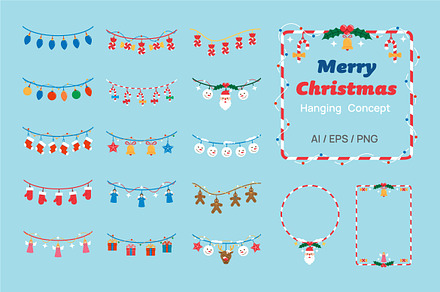 Christmas element Hanging Concept