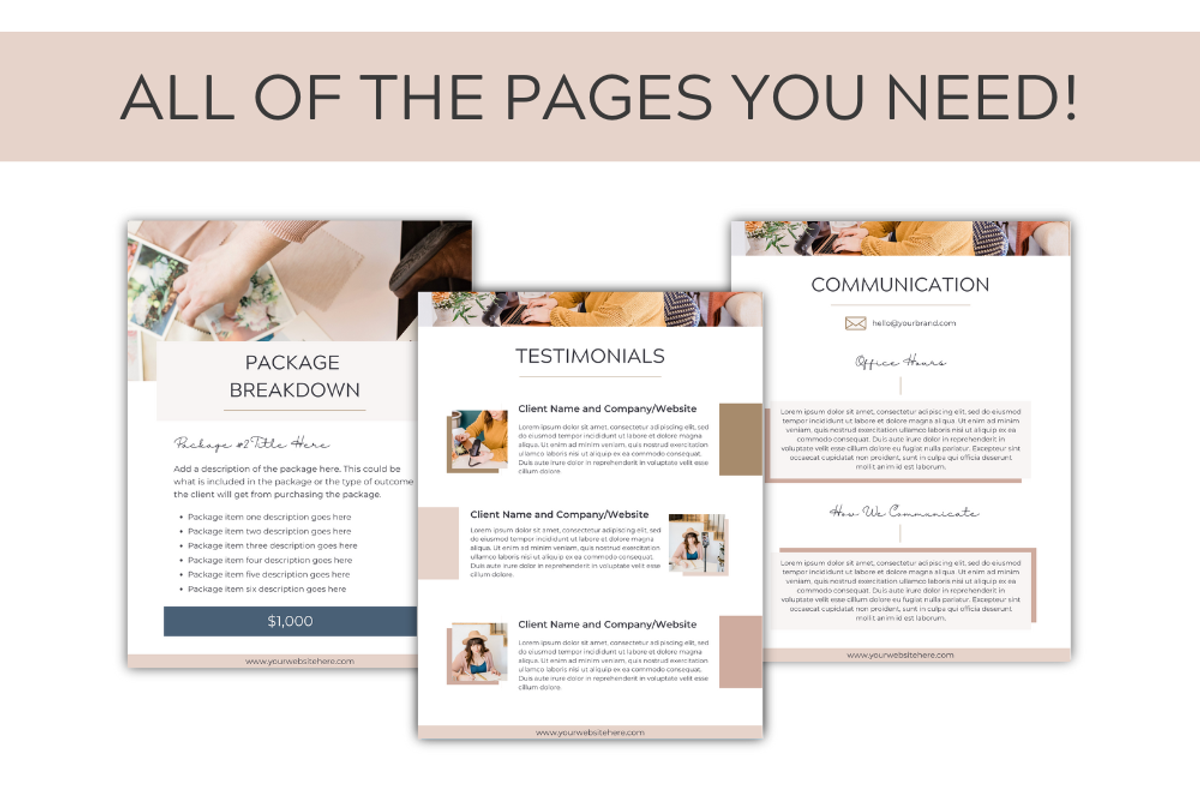 Maddie Piper Pricing& Services Guide, a Templates & Theme by Lady Boss Studio (Photo 6 of 9)