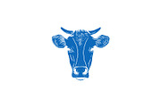 Vector Bovine Graphics, an Animal Illustration by Dorey Kronick Art&Design (Thumbnail 5 of 19)