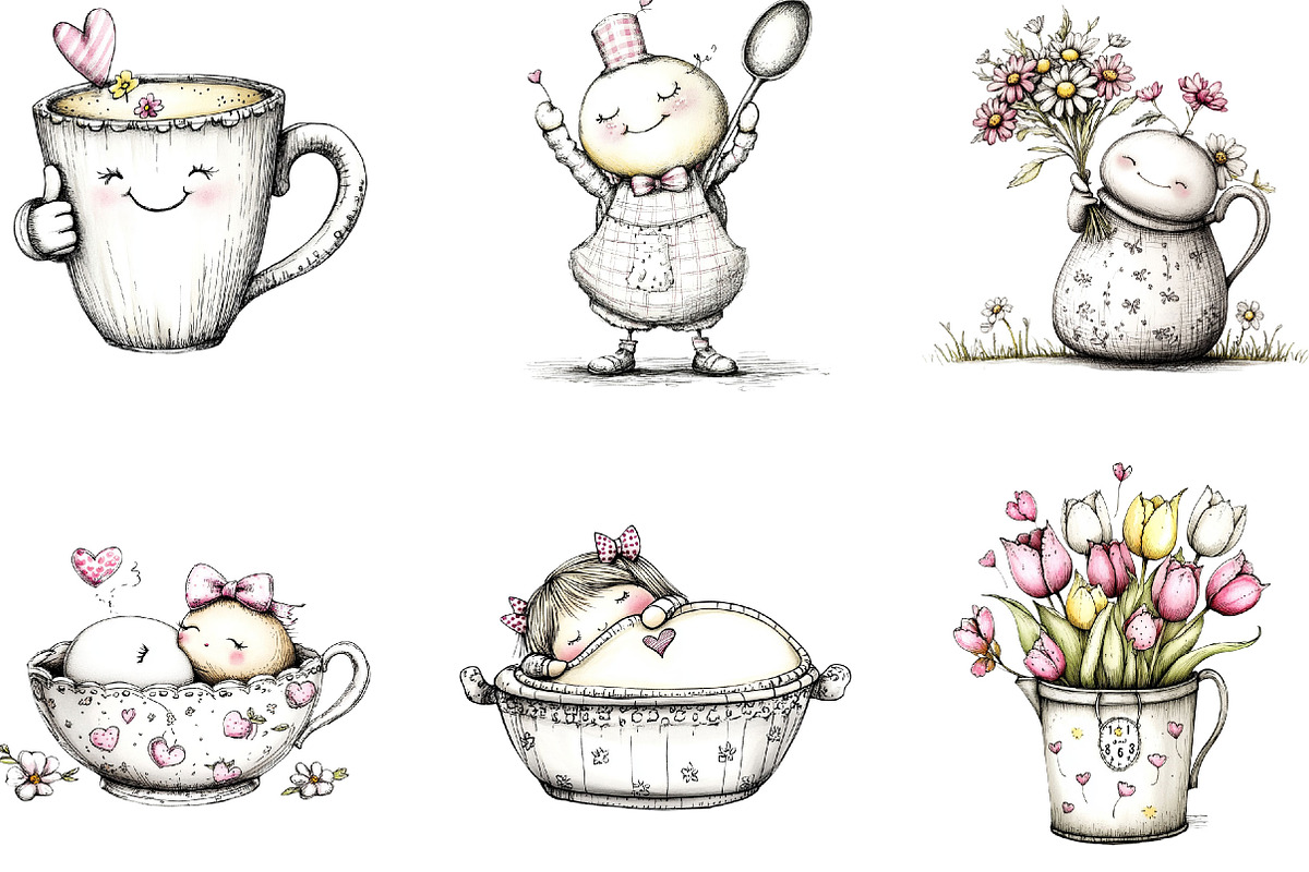 Funny Silver Mother's Day Clipart, an Illustration by Designking (Photo 3 of 5)
