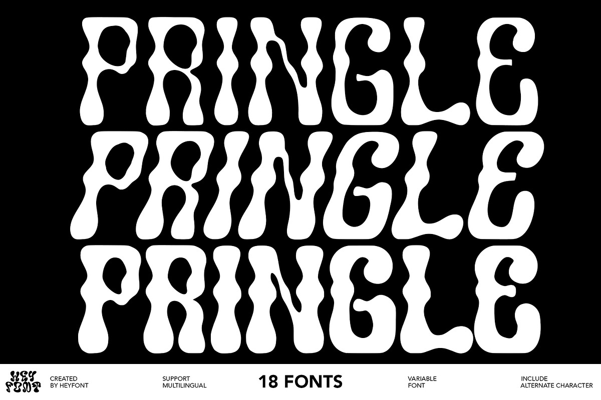 Pringle Unique Variable Font, a Font by HeyFonts (Photo 1 of 12)