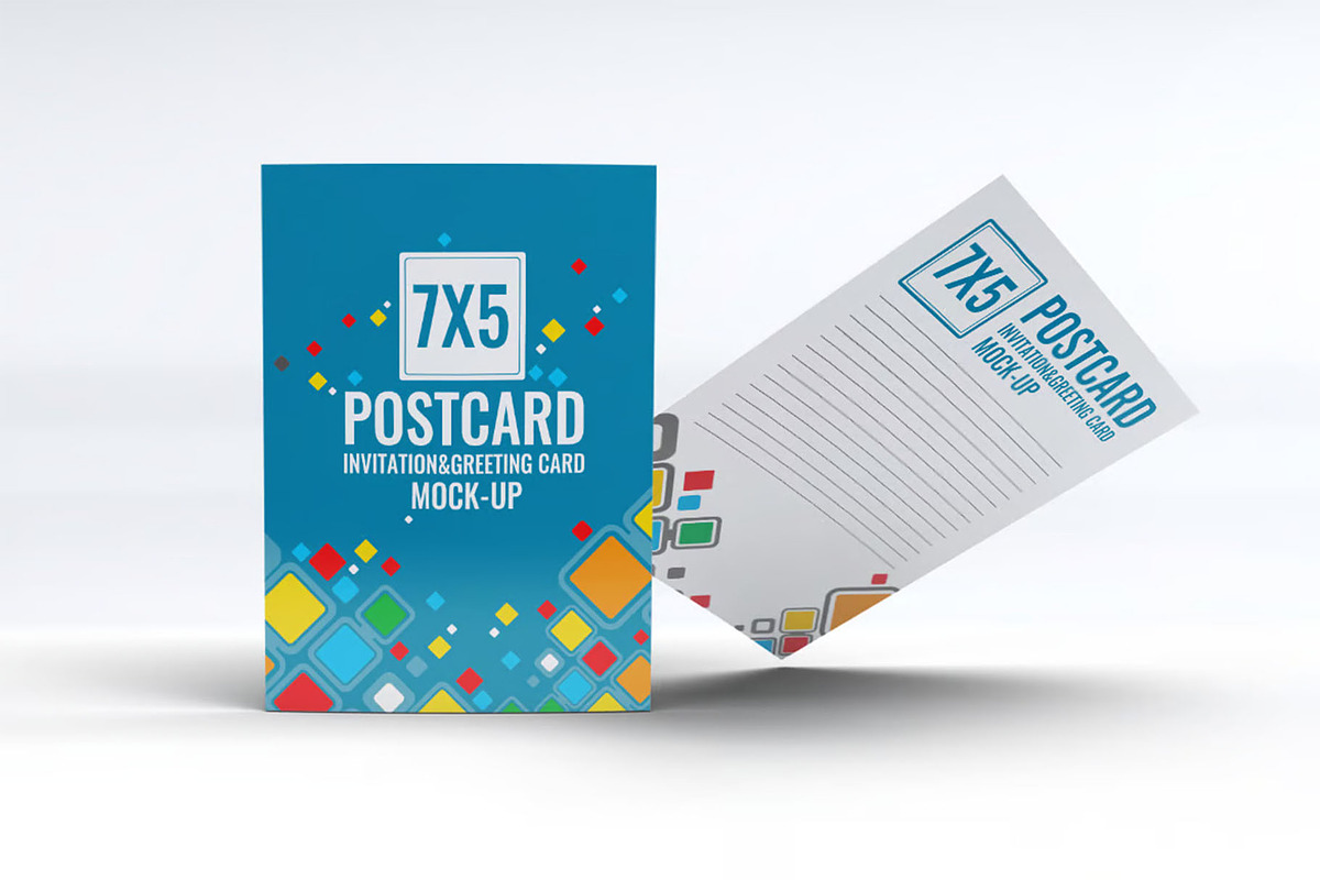 Square Invitation Card Mock-Up, an Advertising Mockup by DesignRushMarket (Photo 3 of 4)