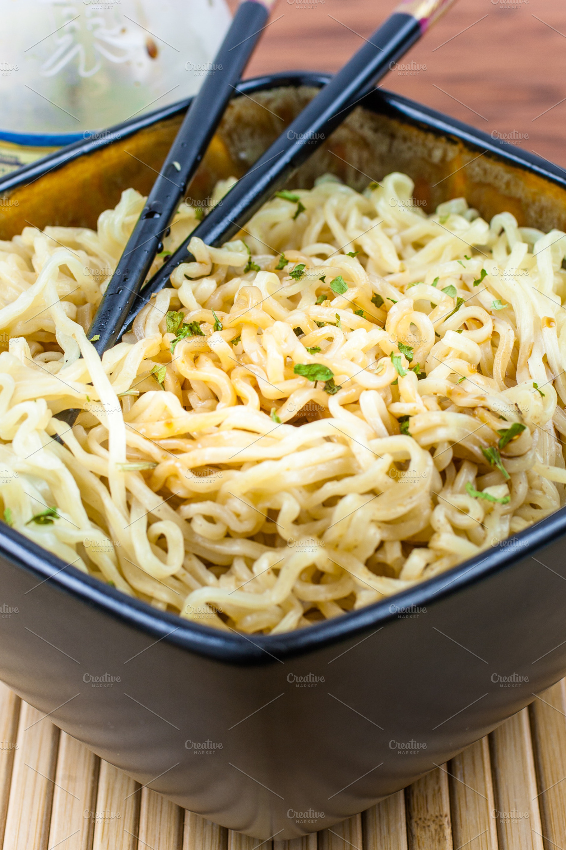 Bowl of Noodles and Chopsticks, a Food & Drink Photo by Southern Light