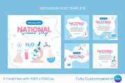 National Science Day Template, a Social Media Template by ryelart.design (Thumbnail 2 of 4)