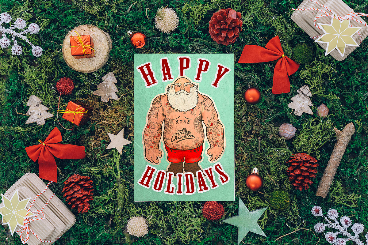 Cristmas collection: Xmas tattoo, an Education Illustration by LaVika (Photo 5 of 5)