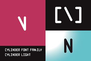 Cylinder Font Family 4 Styles