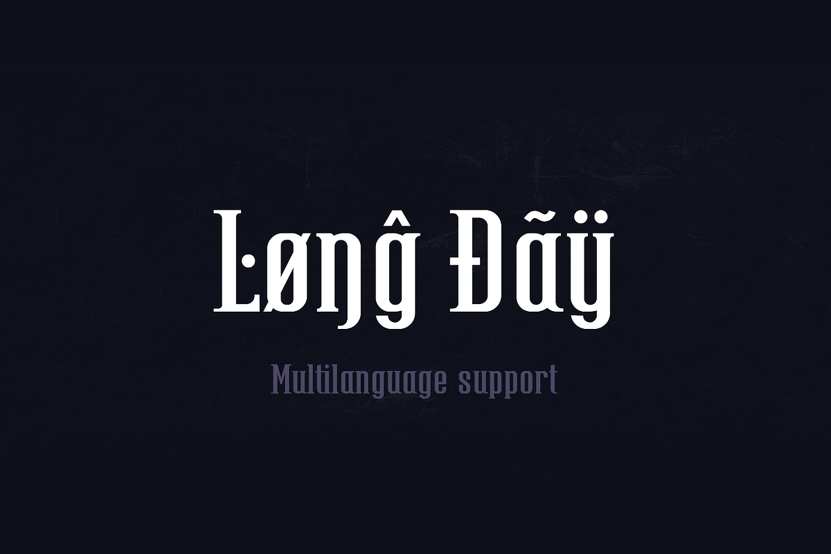 'DRACULA' Multi Language Serif Font preview 3