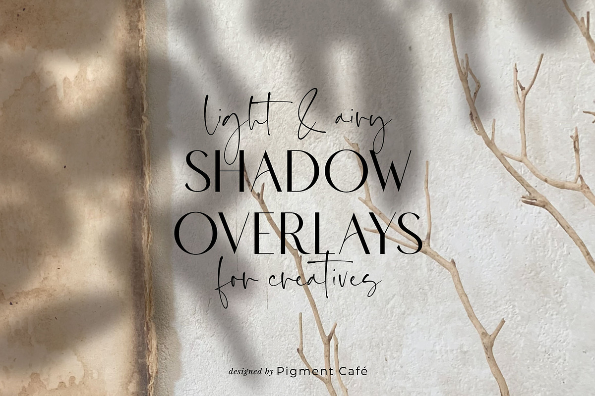 Leafy Botanical Shadow Overlays, a Background Graphic by Pigment Café (Photo 2 of 8)