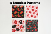 Valentine's Day - Seamless Patterns, a Pattern Graphic by YuskinKot (Thumbnail 2 of 5)