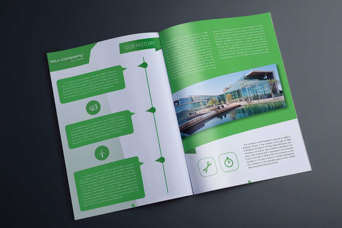 Indesign Multipurpose Green Catalog, a Brochure Template by RudanStudio (Photo 2 of 13)