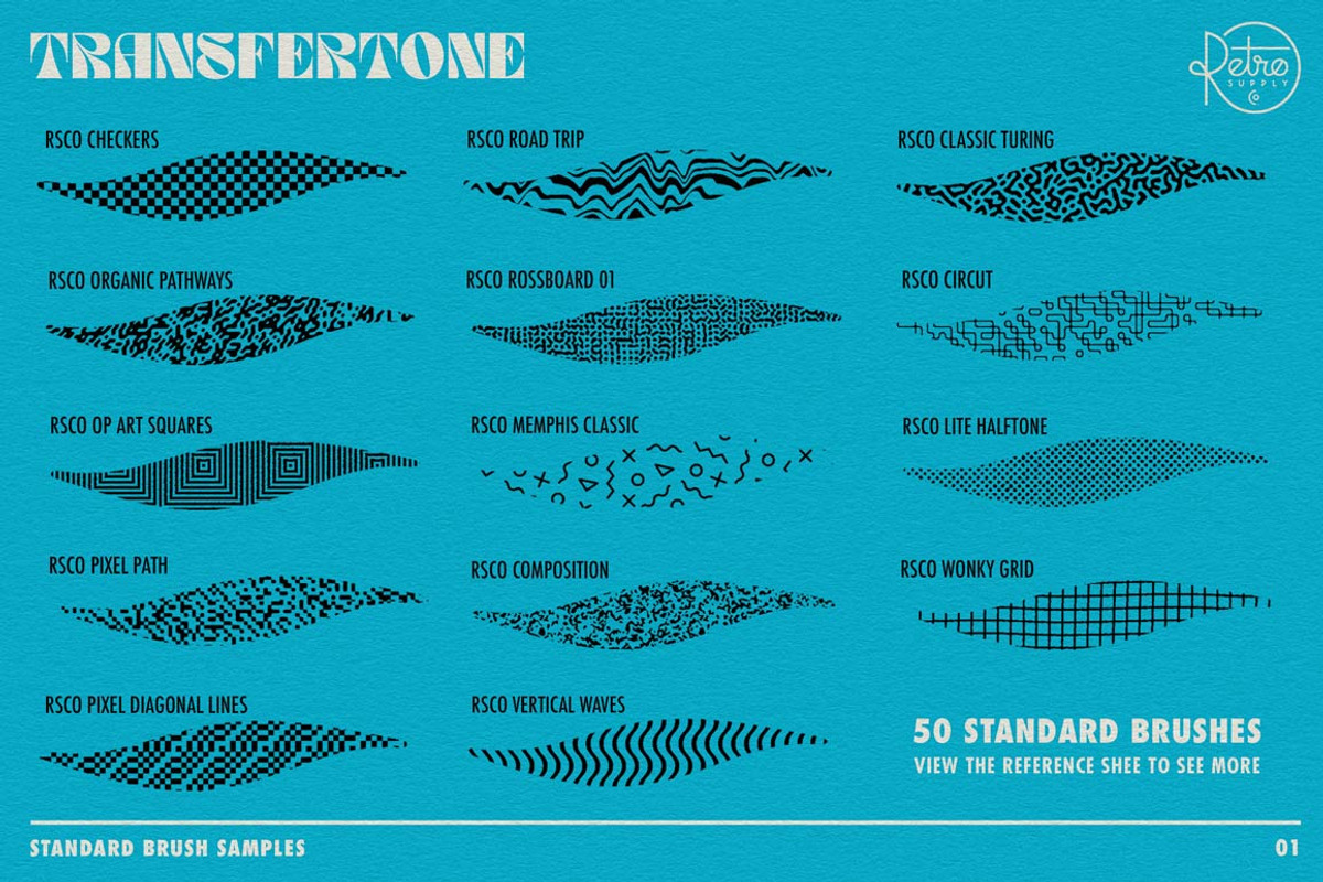 TransferTone | Procreate Brushes, a Brush Add-On by RetroSupply Co. (Photo 8 of 9)